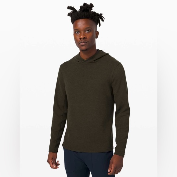 Lululemon Shift Stitch Hoodie Dark Olive Green Men's L - Picture 1 of 7